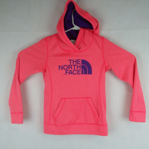 The North Face Tops The North Face Womens Xs Pink Hoodie Purple Logo Poshmark